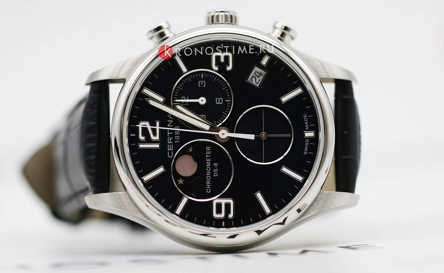 Часы Certina DS-8 Moon Phase C033.460.16.047.00 — синий, сталь металл