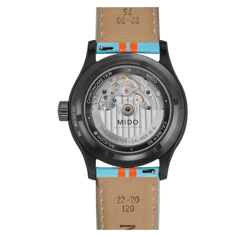 Часы Mido Multifort Chronometer 1 Racer M038.431.36.051.00 — металл сталь, Швейцария