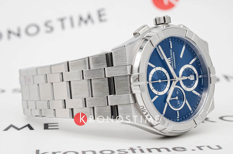 Часы Maurice Lacroix Aikon Quartz Chronograph AI1118-SS002-430-1 — сталь, Швейцария