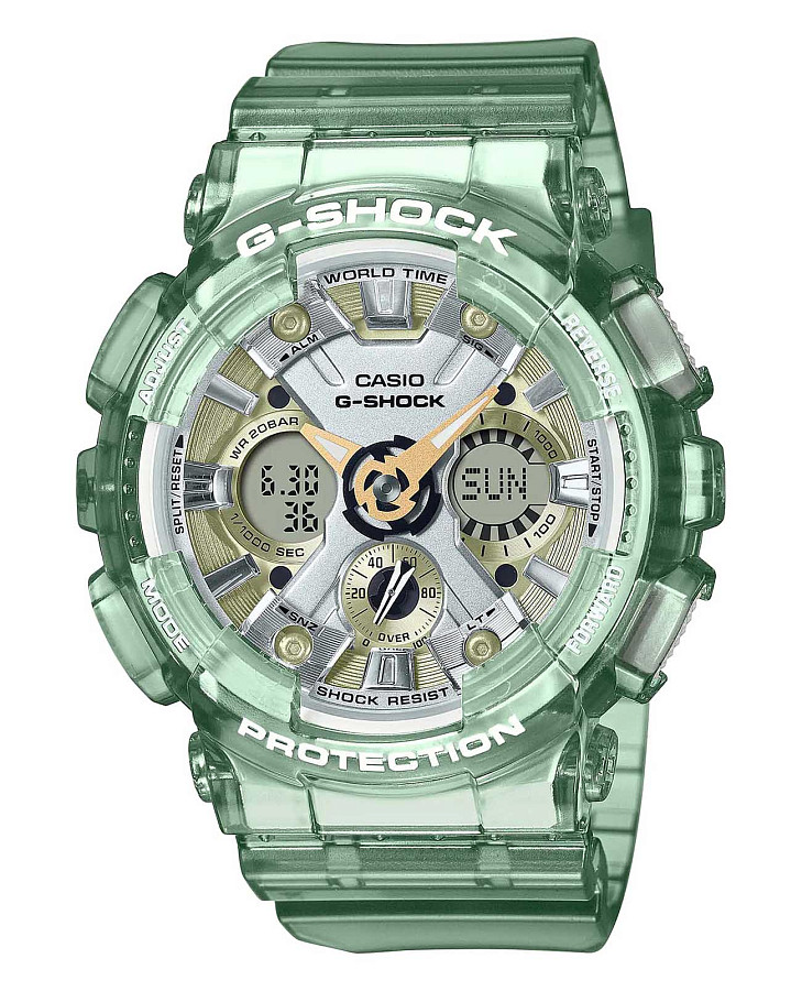 Часы Casio G-Shock GMA-S120GS-3ADR (GMA-S120GS-3A) — женские, зеленый