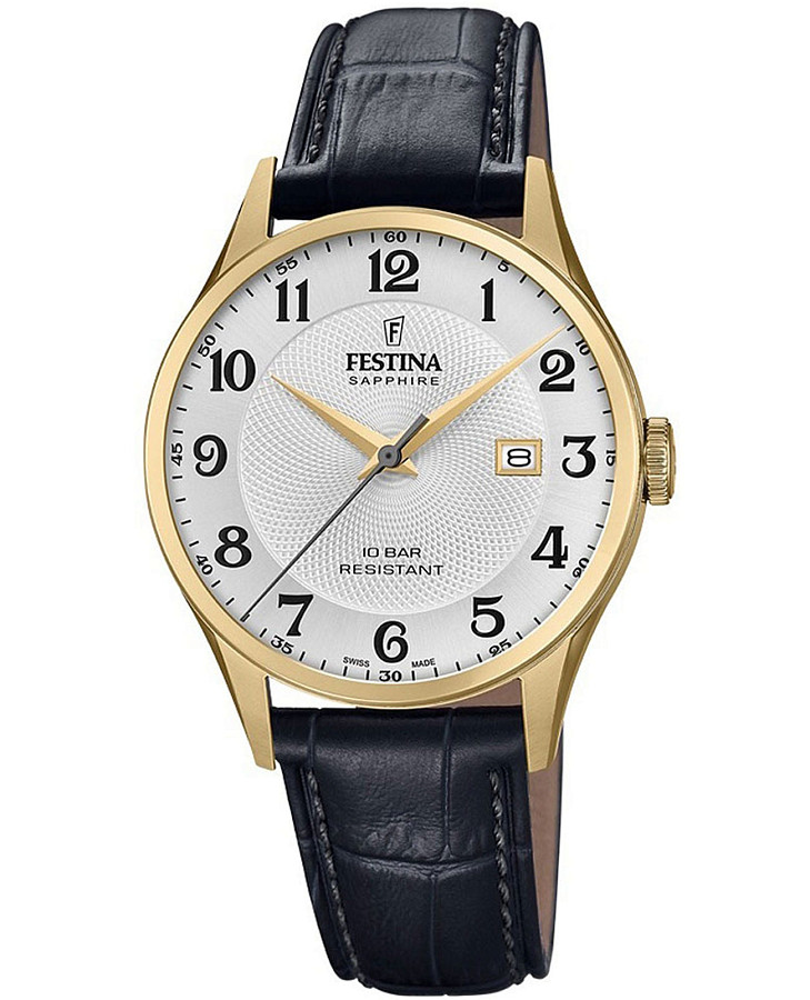 Часы Festina Classics F20010/1 — мужские, серебристый