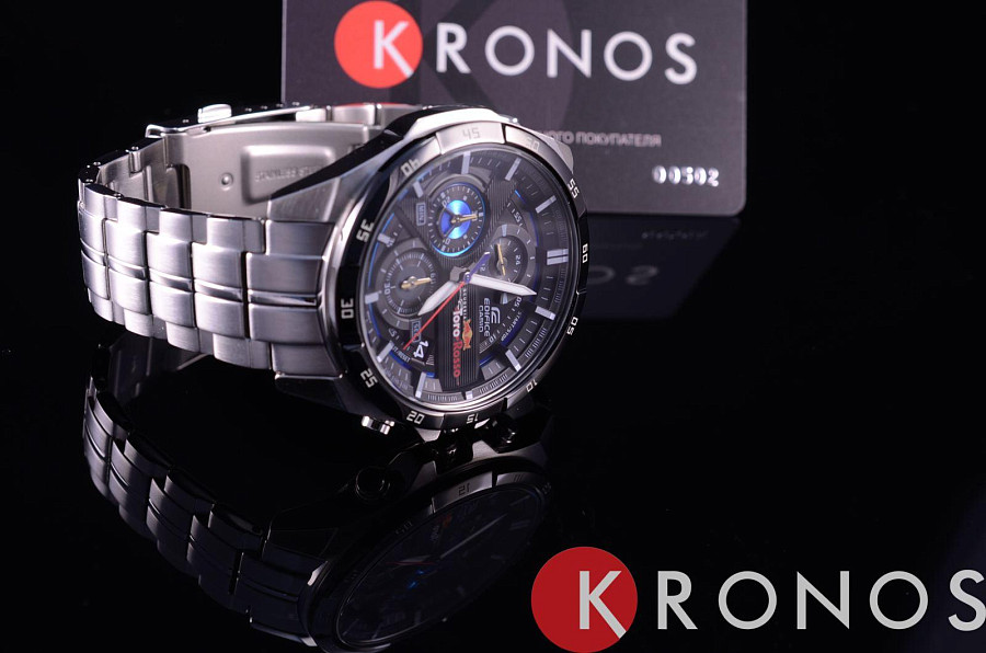 Часы Casio Edifice EFR-556TR-1A — кварцевые, металл сталь