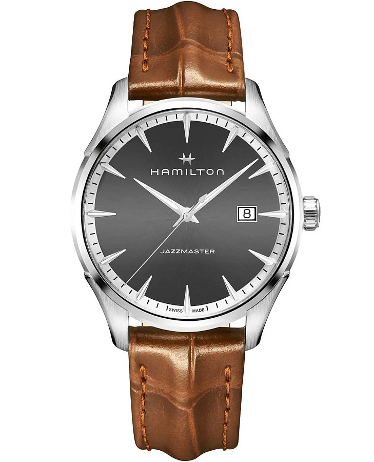 Часы Hamilton Jazzmaster Gent Quartz H32451581 — мужские, черный