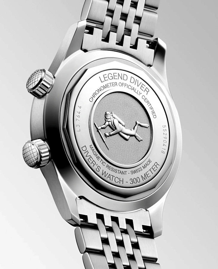 Часы Longines Legend Diver L3.764.4.06.6 — металл сталь, Швейцария