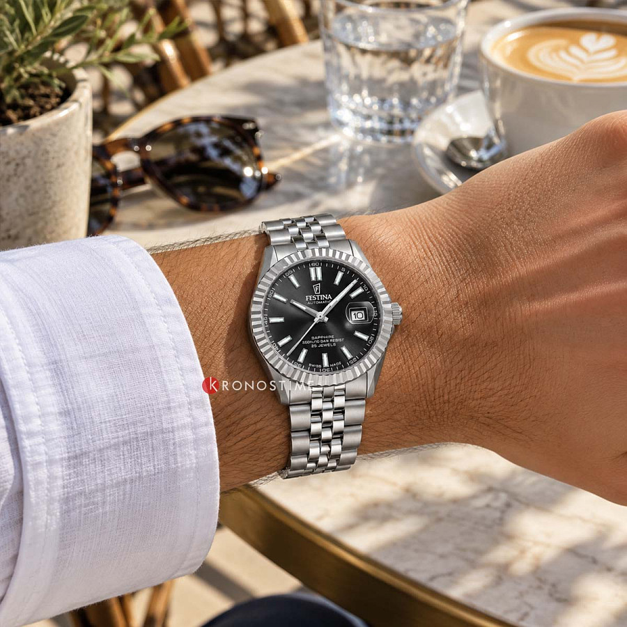 Часы Festina Swiss Made F20090/4 — нержавеющая сталь, мужские