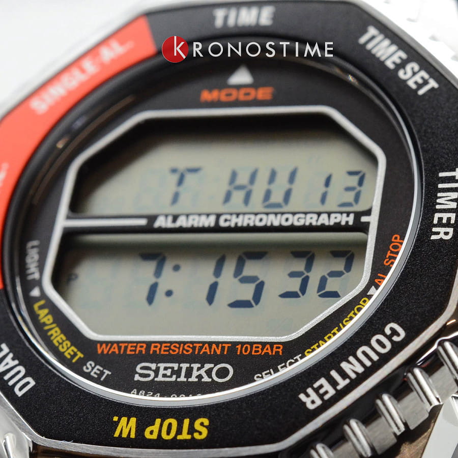 Часы Seiko Rotocall Digital SMGG19P1 — мужские, нержавеющая сталь