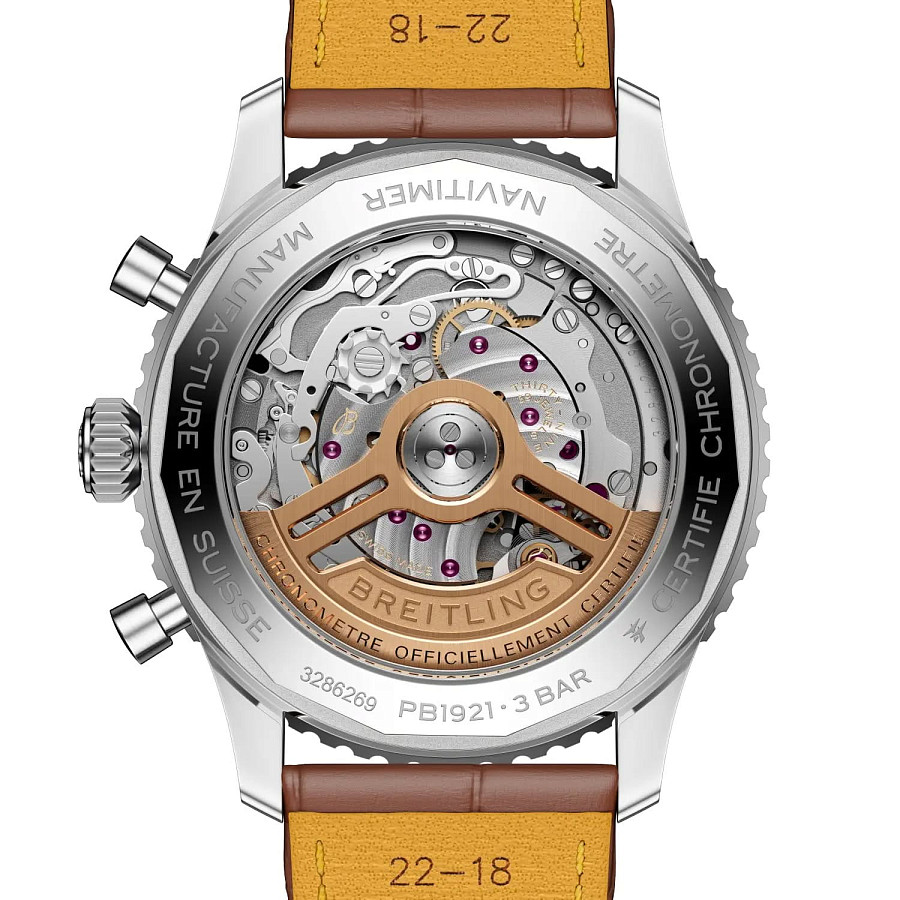 Часы Breitling Navitimer B19 Chronograph 43 Perpetual Calendar PB1921251B1P1 — кожаный, мужские