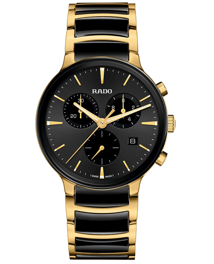 Часы Rado Centrix Chronograph R30211152 — мужские, черный
