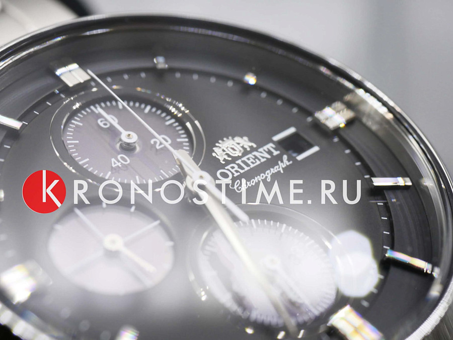 Часы Orient Chronograph RA-TY0002B (RN-TY0002B) — черный, металл сталь