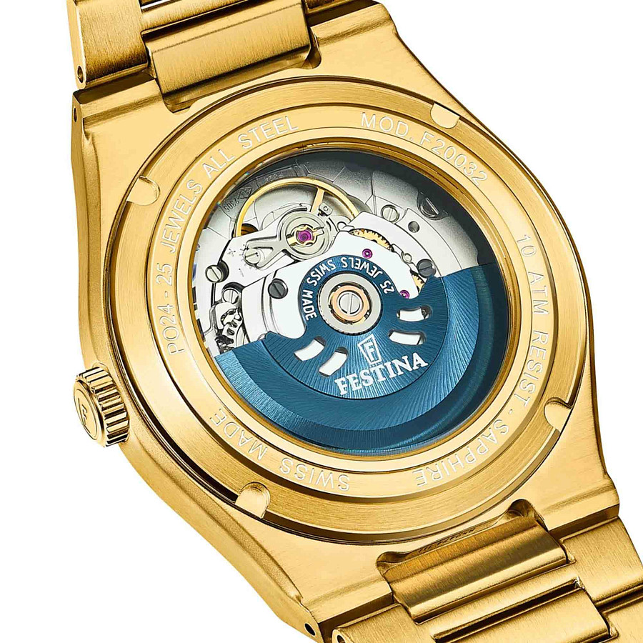 Часы Festina Swiss Made F20032/2 — механические, сталь