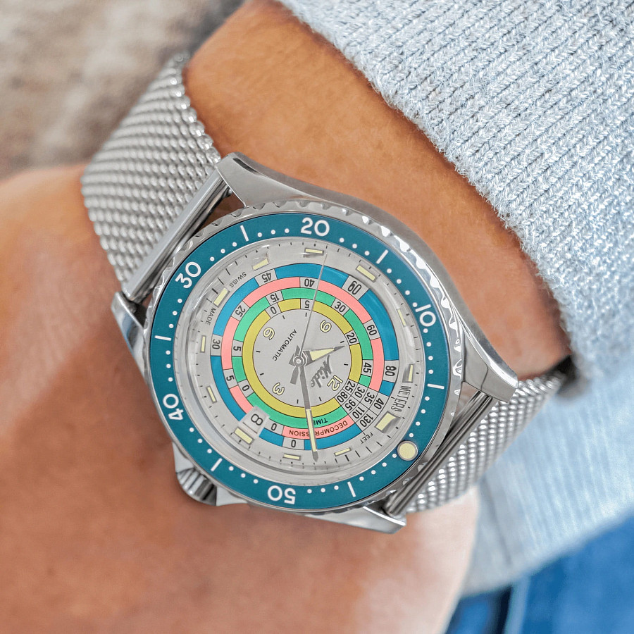 Часы Mido Ocean Star Decompression Timer 1961 Limited Edition M026.807.11.031.00 — металл сталь, тканевый