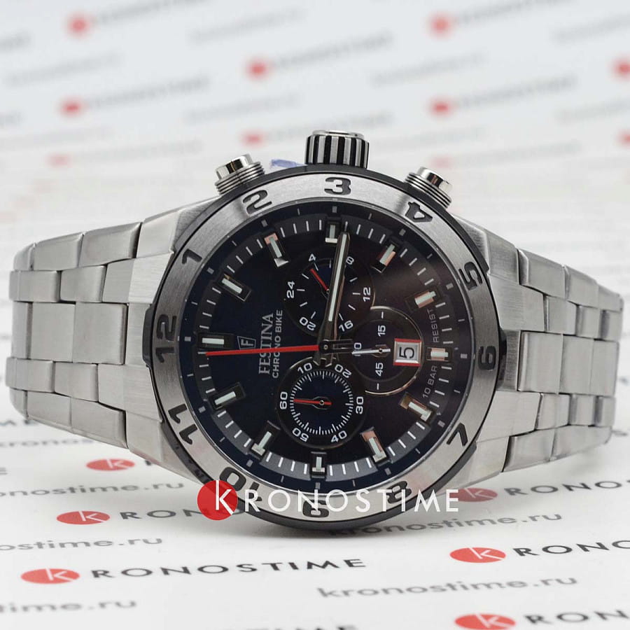 Часы Festina Chrono Bike F20670/1 — кварцевые, металл сталь