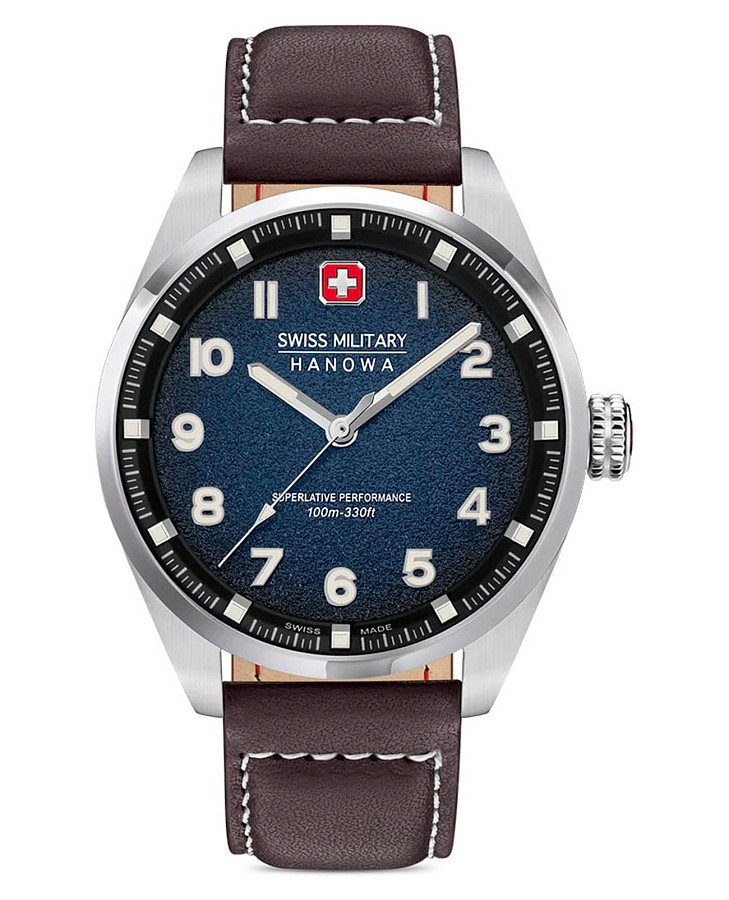 Часы Swiss Military Hanowa Greyhound SMWGA0001502 — мужские, синий