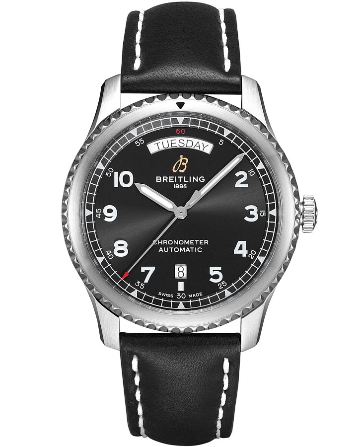 Часы Breitling Aviator 8 Automatic Day & Date 41 A45330101B1X1 — мужские, черный