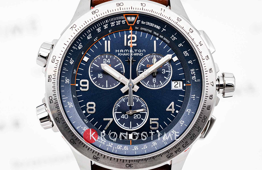 Часы Hamilton Khaki X-Wind GMT Chrono Quartz H77922541 — Швейцария, кварцевые
