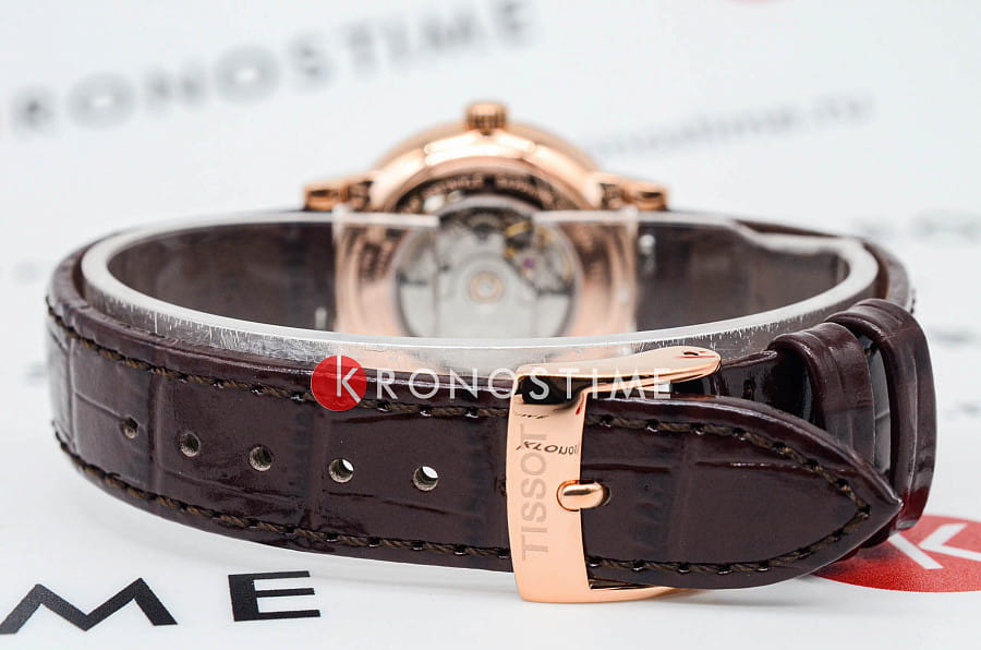 Часы Tissot Carson Premium Automatic Lady T122.207.36.033.00 — кожаный, женские