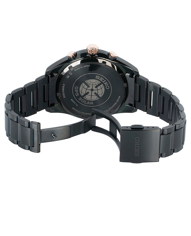 Часы Seiko Astron GPS Solar SSE113J1 — титановый c pvd покрытием, мужские