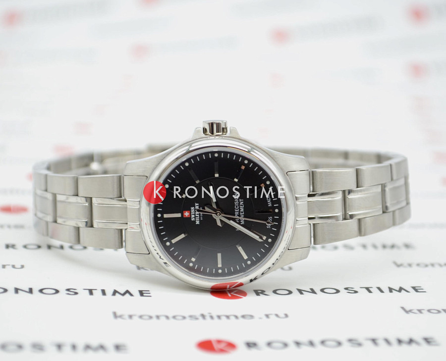 Часы Swiss Military by Chrono Сверхточные SM30201.01 — кварцевые, сталь металл