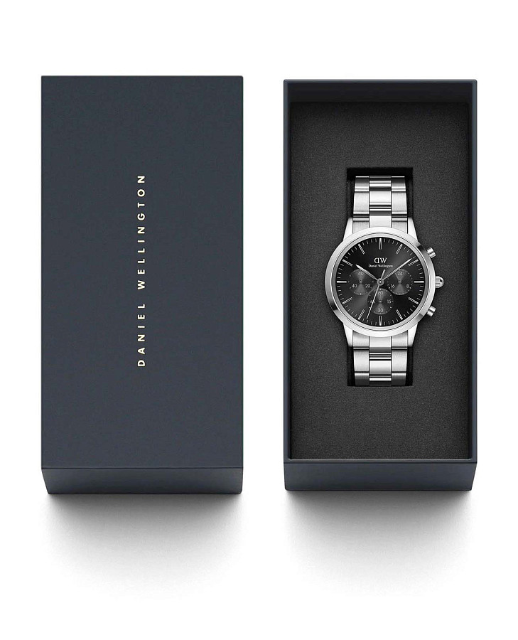 Часы Daniel Wellington Iconic Link DW00100645 — нержавеющая сталь, мужские