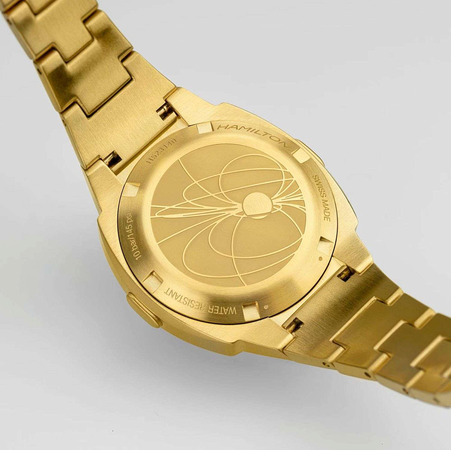 Часы Hamilton American Classic PSR 74 H52314130 — мужские, золотистый