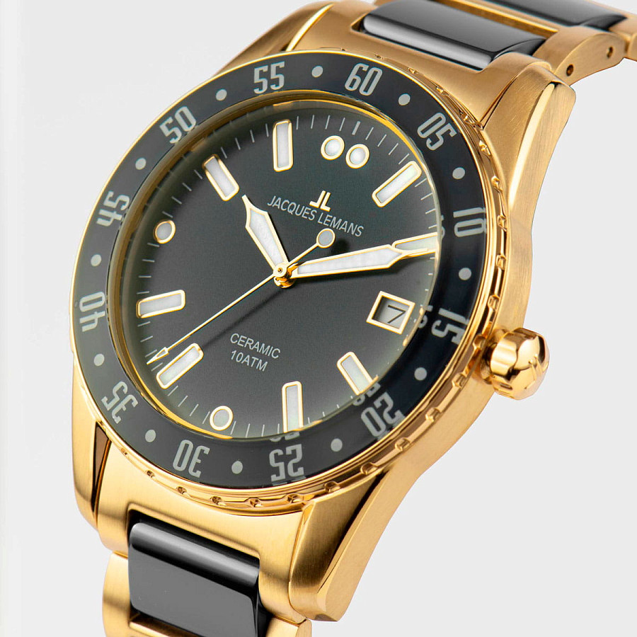Часы Jacques Lemans High Tech Ceramic 42-10G — металл сталь, Австрия