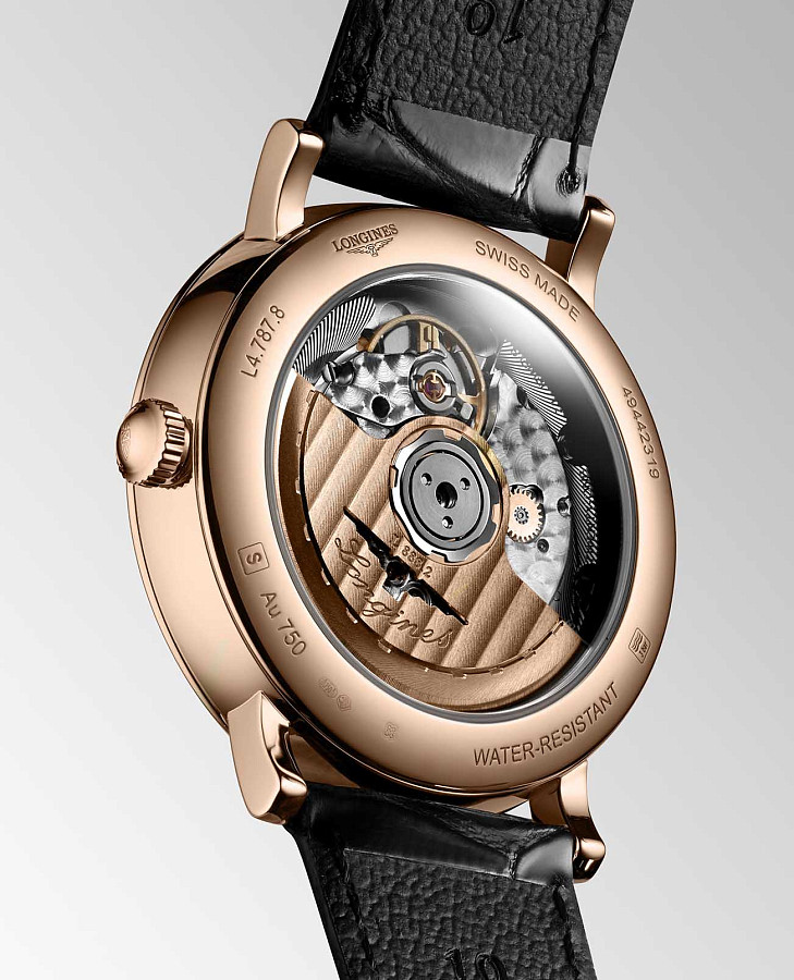 Часы Longines Elegant Collection L4.787.8.11.0 — кожаный, мужские