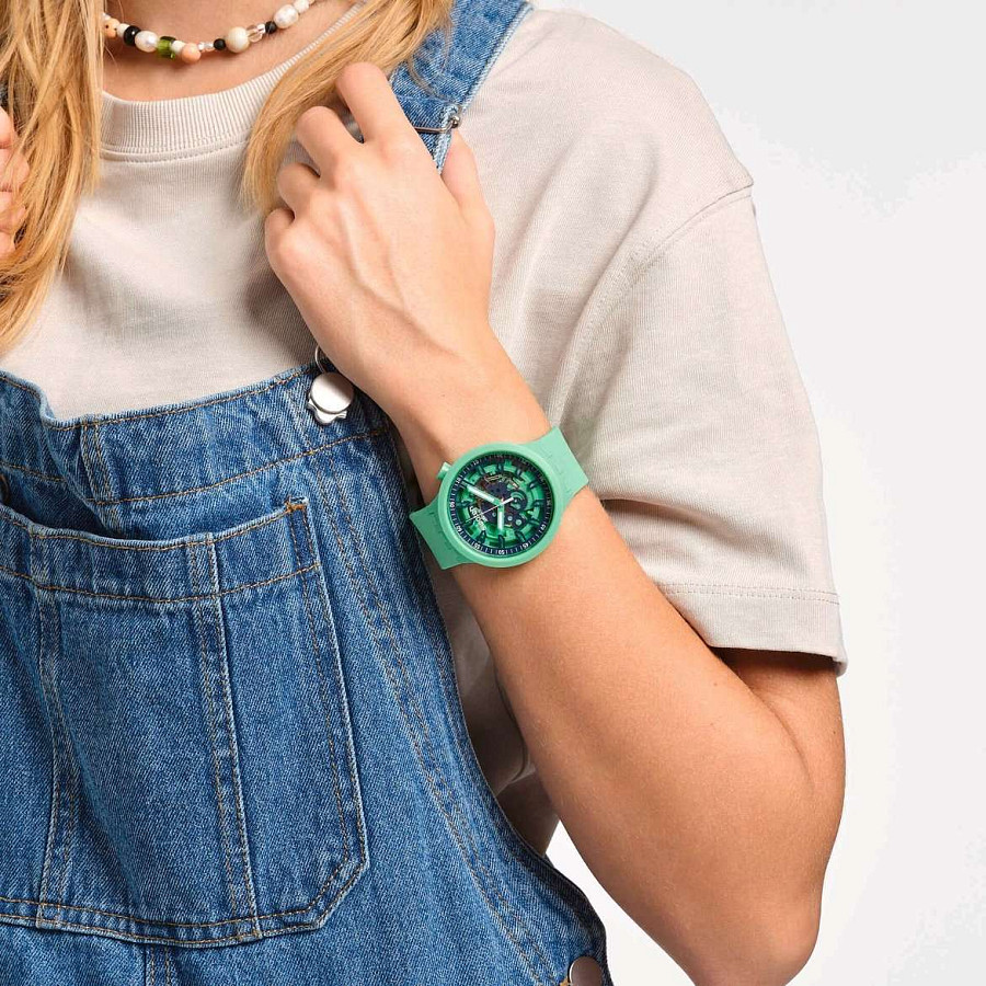 Часы Swatch Big Bold Lacquered SB01G101 — пластик, Швейцария