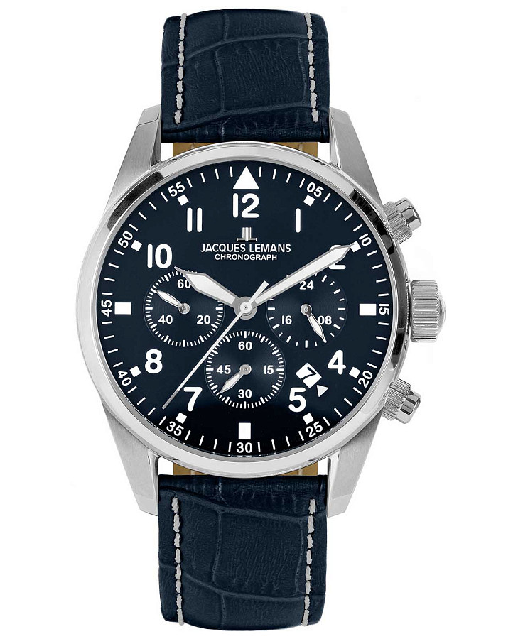 Часы Jacques Lemans 42-2B — мужские, синий