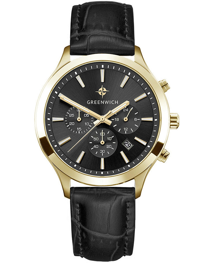 Часы Greenwich Skipper GW 043.21.31 — мужские, черный