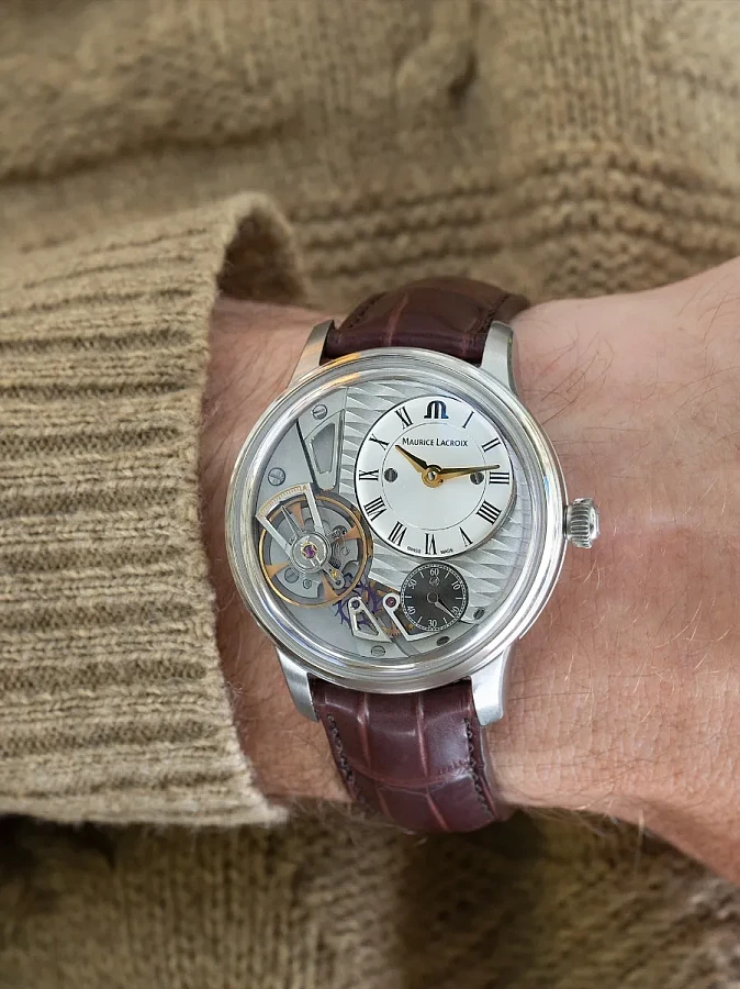 Часы Maurice Lacroix Masterpiece Gravity MP6118-SS001-115-1 — сталь металл, Швейцария