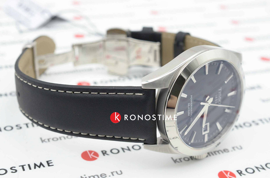 Часы Tissot Gentleman Powermatic 80 Silicium T127.407.16.051.00 — механические, Швейцария, мужские