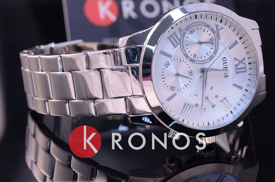 Часы GUESS W1070L1 — кварцевые, сталь металл
