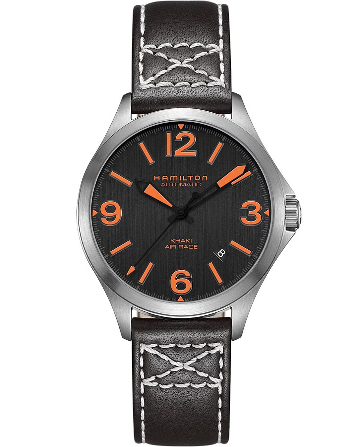 Часы Hamilton Khaki Aviation Air Race Auto H76235731 — мужские, черный