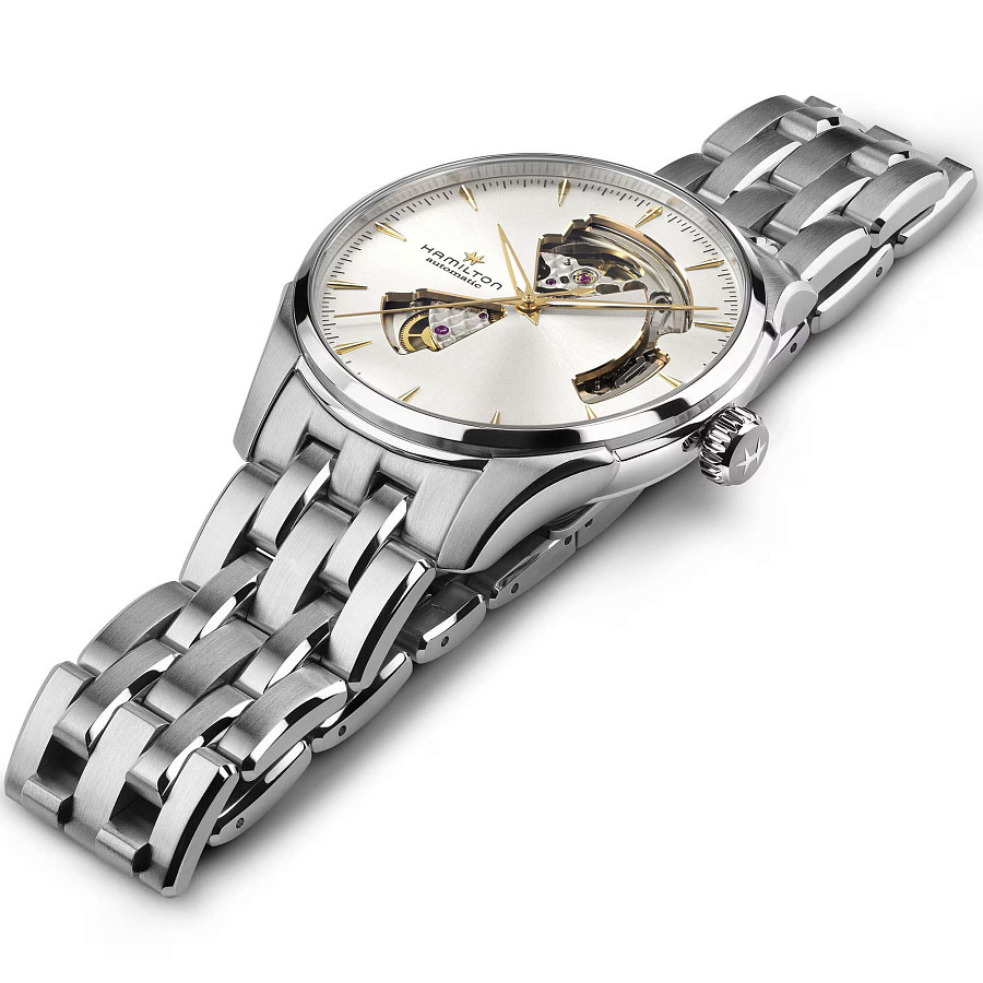 Часы Hamilton Jazzmaster Open Heart Auto H32675151 — мужские, нержавеющая сталь