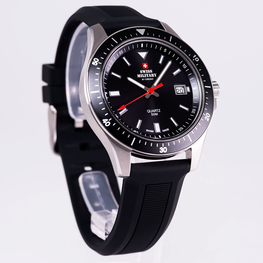 Часы Swiss Military by Chrono SM34082.07 — кварцевые, сталь металл