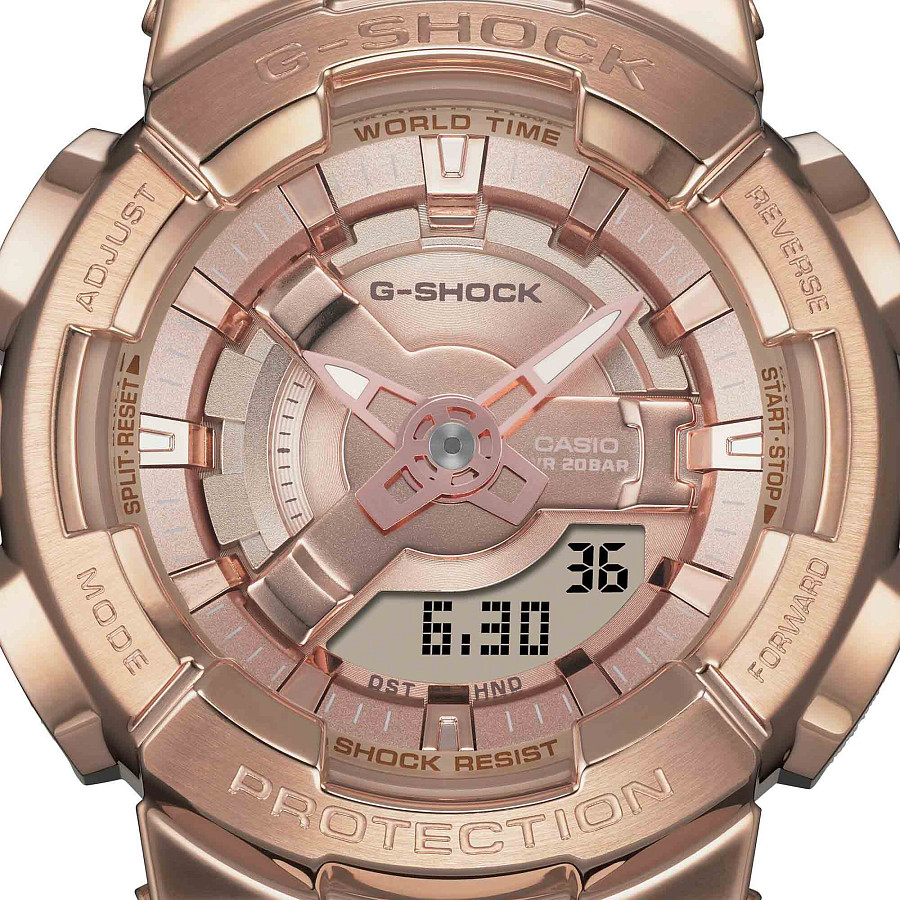 Часы Casio G-Shock GM-S110PG-4ADR (GM-S110PG-4A) — электронные, пластик сталь