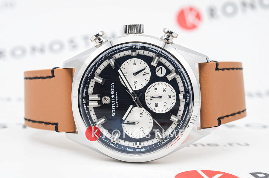 Часы Scotch&Soda SSM.107B — кварцевые, металл сталь