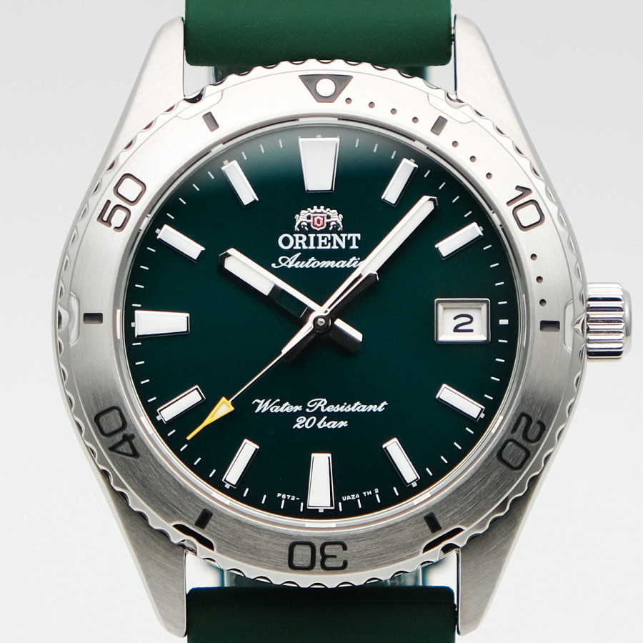 Часы Orient Mako Kamasu RA-AC0Q11E — мужские, зеленый