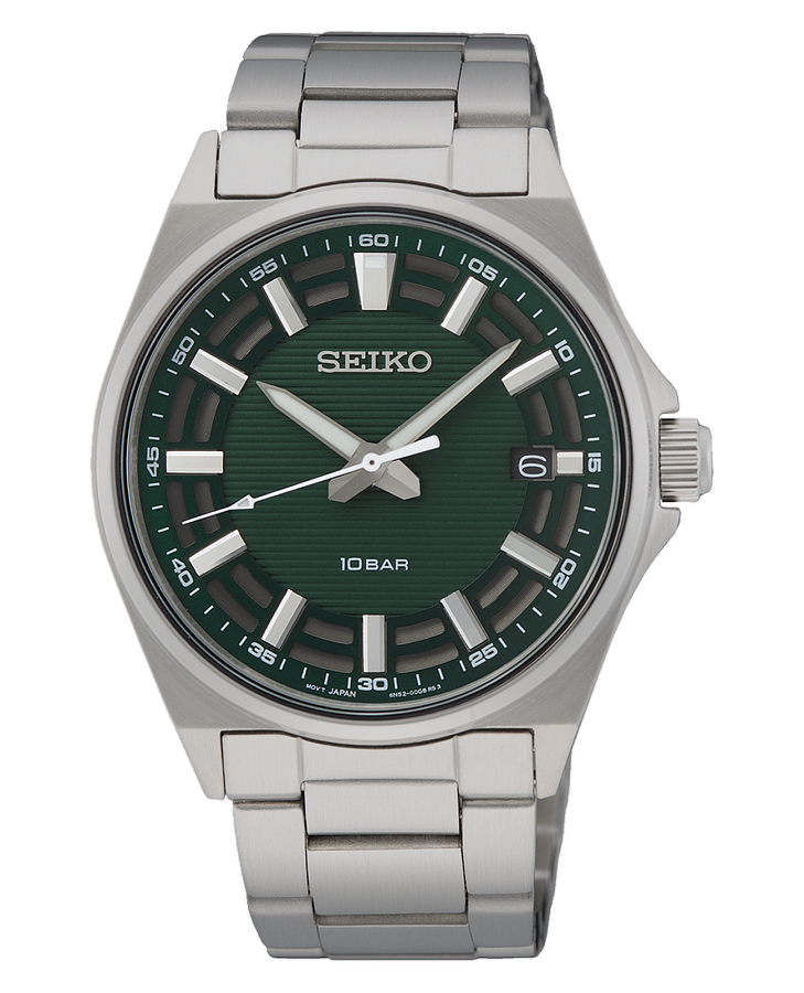 Часы Seiko Conceptual Series Sports SUR503P1 — мужские, зеленый