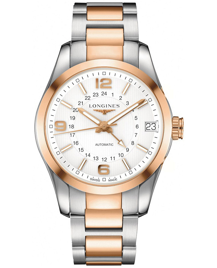 Часы Longines Conquest Collection L2.799.5.76.7 — мужские, белый