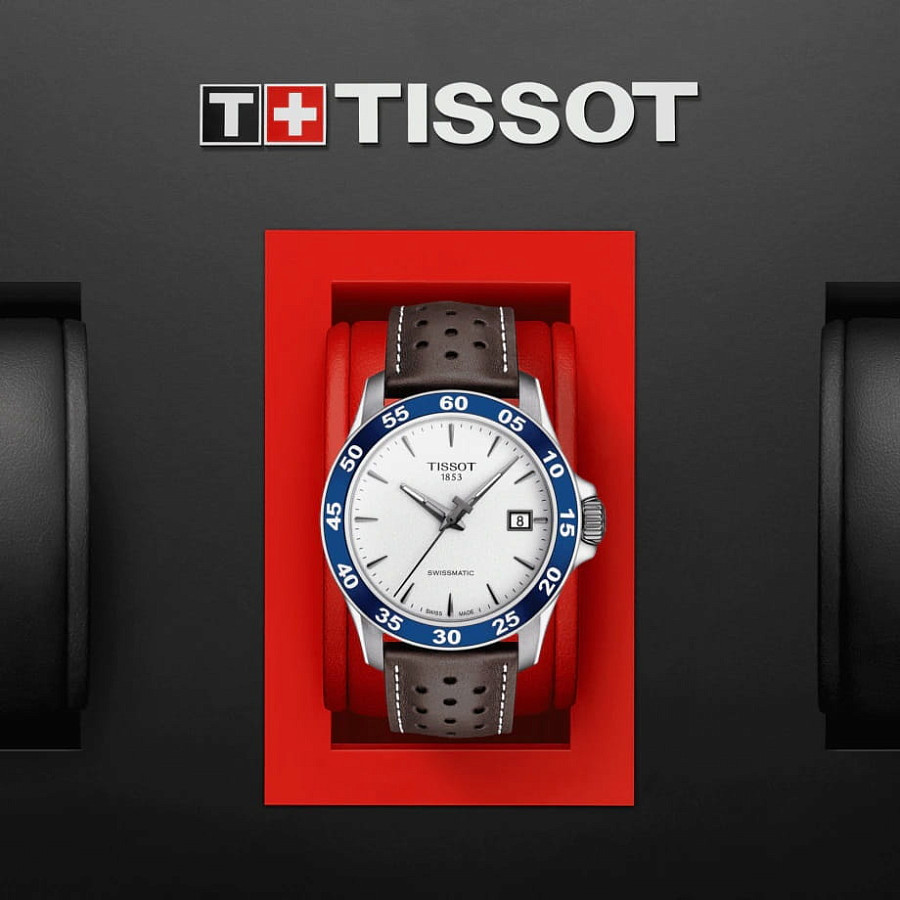 Часы Tissot V8 Swissmatic T106.407.16.031.00 — кожаный, мужские