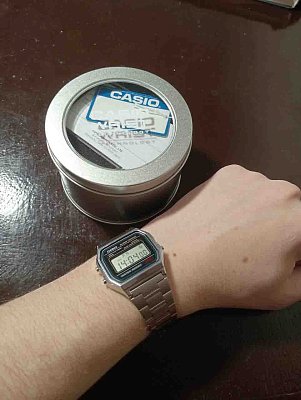 Фото покупателя: Японские наручные часы Casio Vintage A158WA-1DF (A158WA-1)