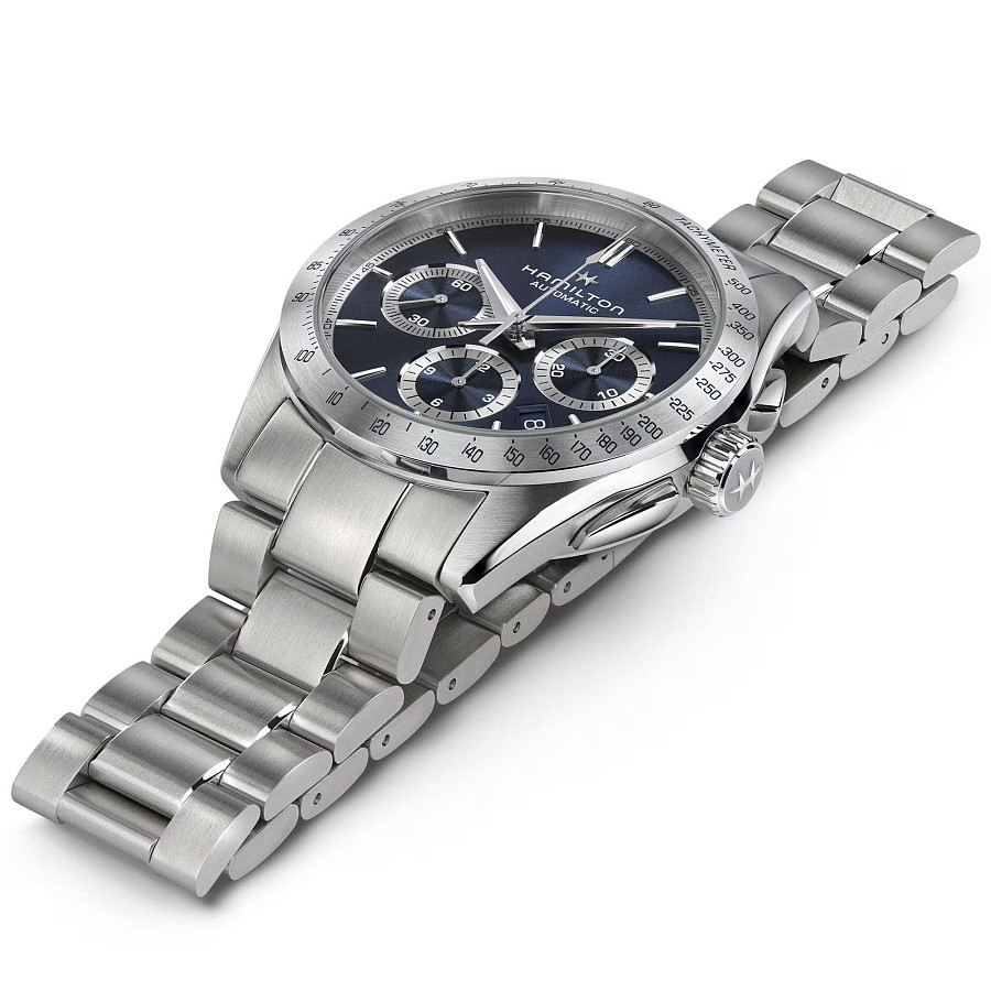 Часы Hamilton Jazzmaster Performer Auto Chrono H36616140 — механические, металл сталь