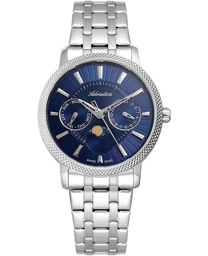 Часы Adriatica Moonphase A3808.5115QF — женские, синий