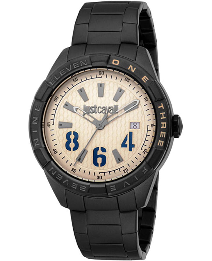 Часы Just Cavalli Cavaliere JC1G342M0075 — мужские, бежевый