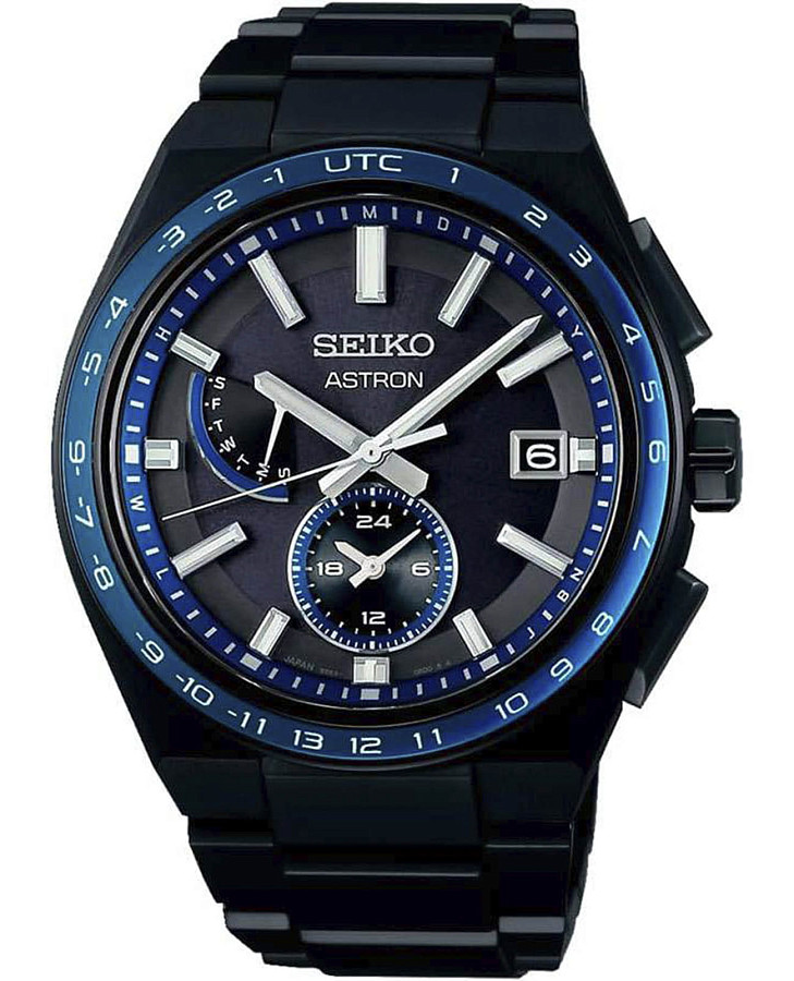 Часы Seiko Astron Nexter Solar Radio SBXY041 — мужские, черный