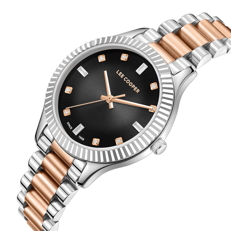 Часы Lee Cooper LC08079.560 — кварцевые, суперметалл металл