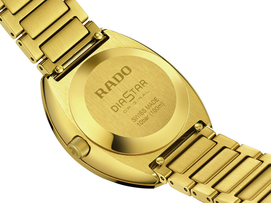 Часы Rado DiaStar Original R12171253 — нержавеющая сталь с pvd-покрытием, женские