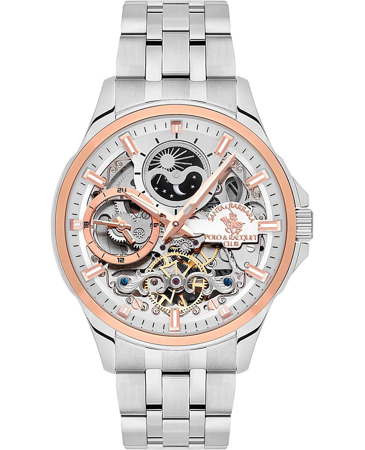 Часы Santa Barbara Polo & Racquet Club Luxury SB.1.10531-6 — мужские, серебристый
