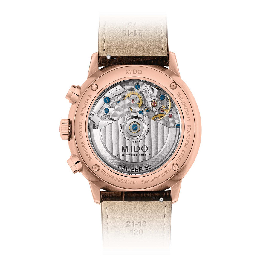 Часы Mido Commander Chronograph M016.414.36.081.00 — металл сталь, Швейцария